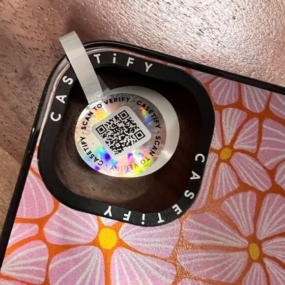 Casetify Pink and Orange Floral Phone Case - Picture 4 of 5